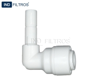 Cotovelo, haste 1/4" e mangueira 1/4".