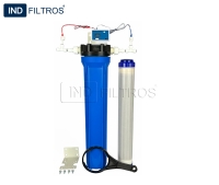 Filtro Deionizador Leito Misto Vazão até 40 litros / hora: